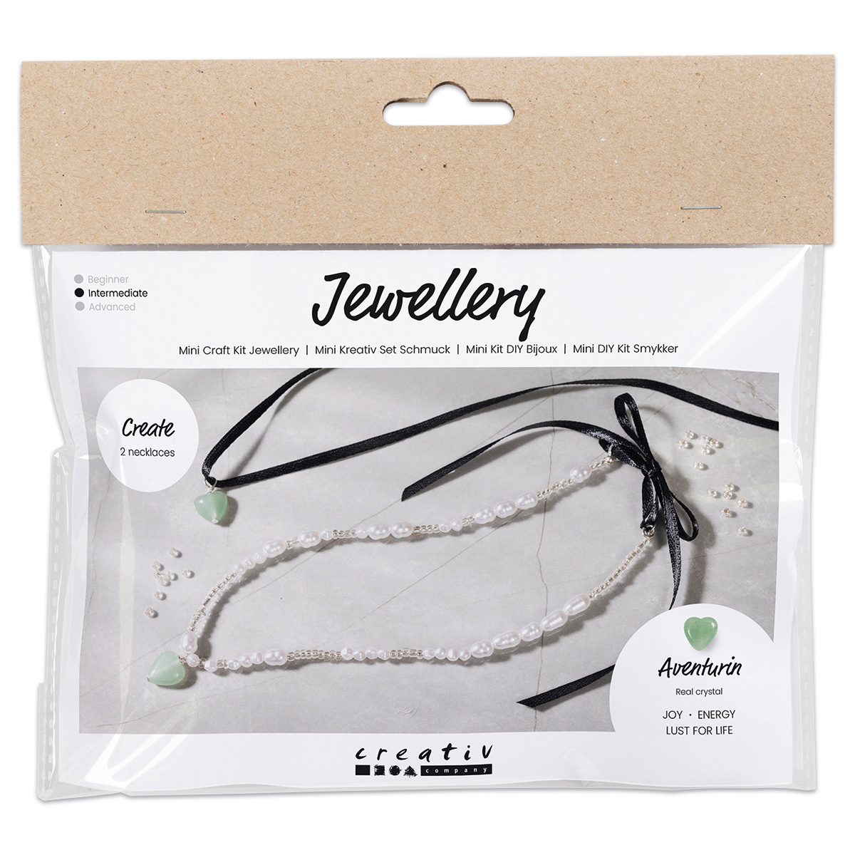 Mini-Kreativset Schmuck Aventurinherz