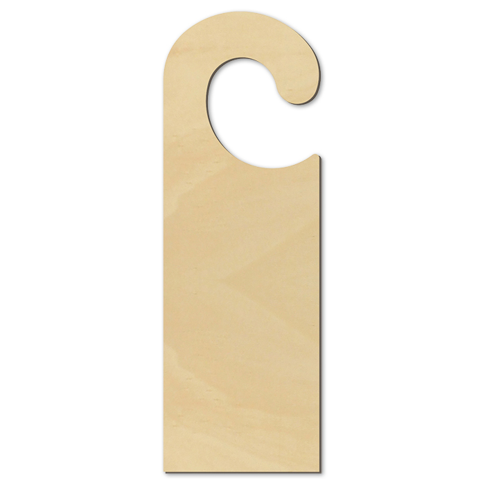 Türhänger Holz 3mm 19,5x6,7cm natur