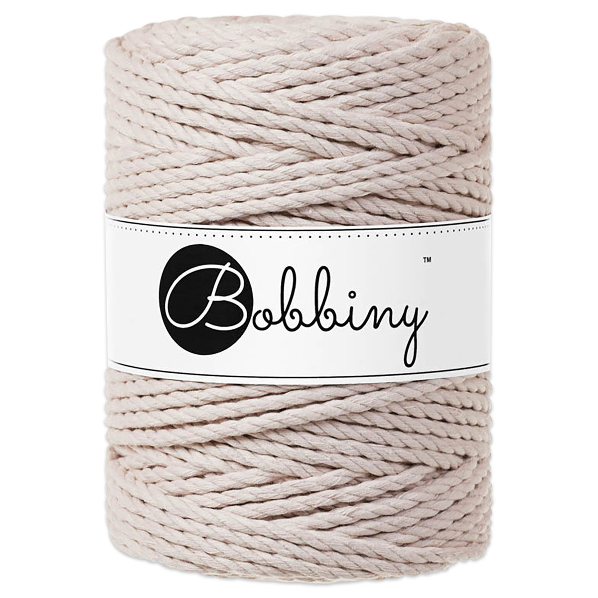Bobbiny 3PLY Makramee-Kordel Ø 5mm heller hautton