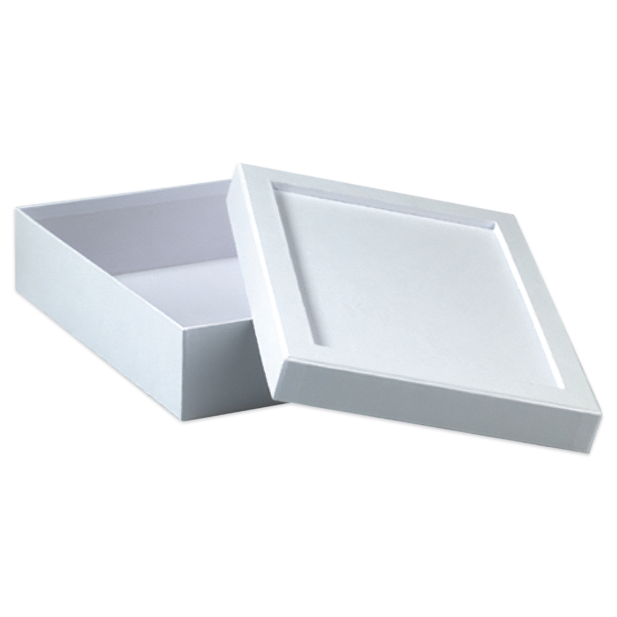 Pappbox für Mosaik rechteckig 20x15x6cm weiß