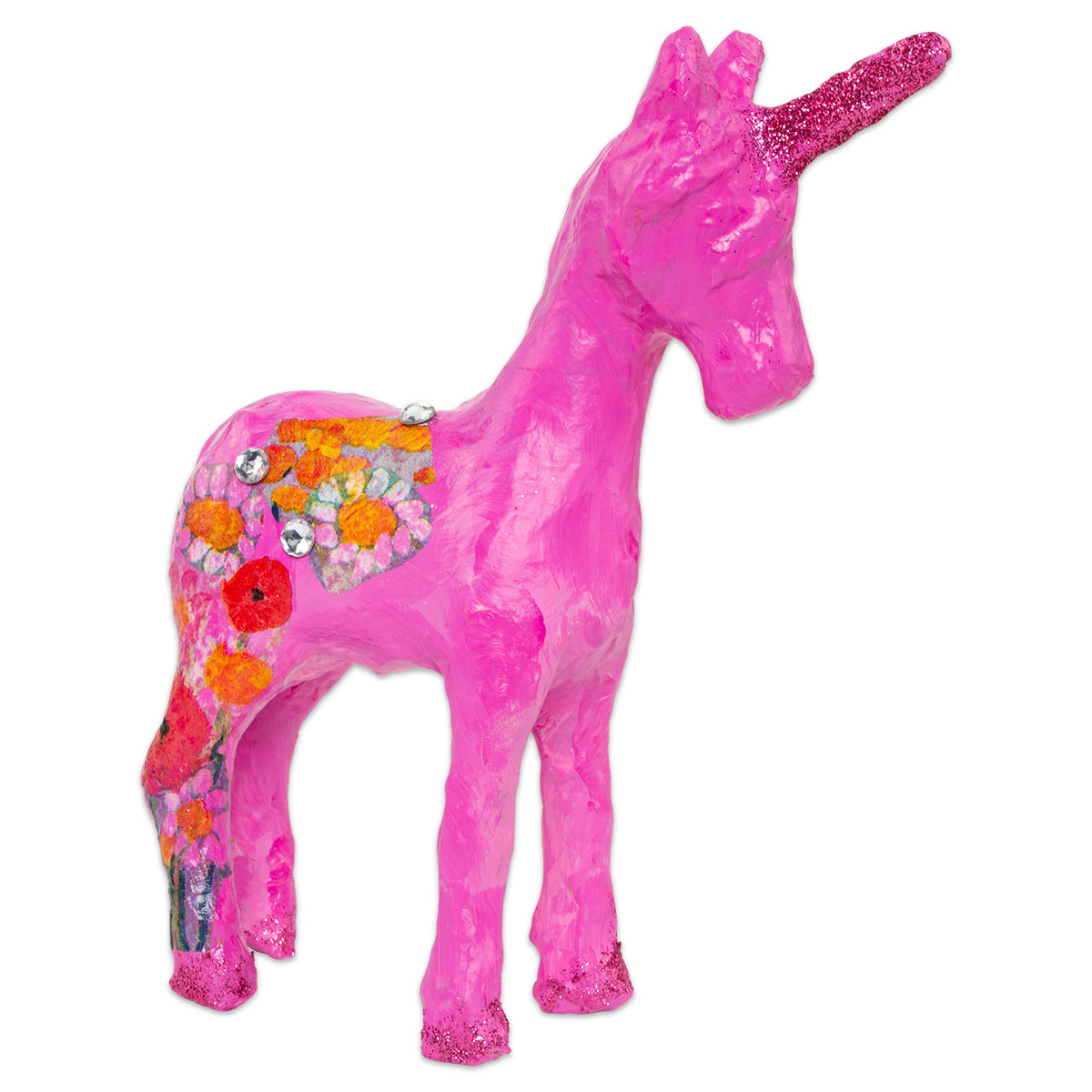 53700147_1 Einhorn stehend Pappmaché 12x4x16,5cm
