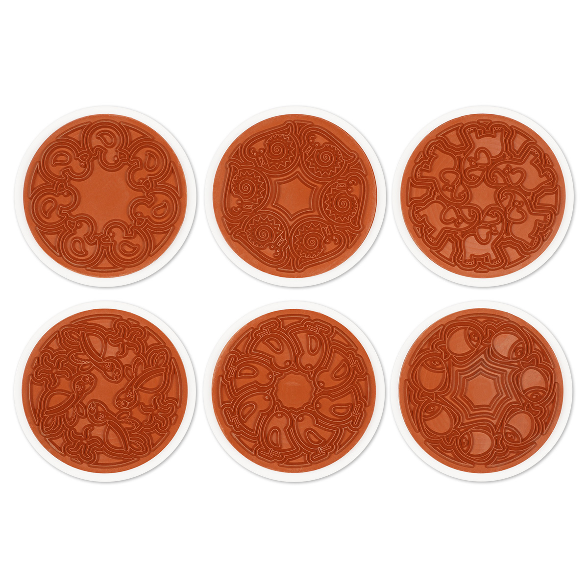 Mandalastempel-Set Tiere 6-teilig