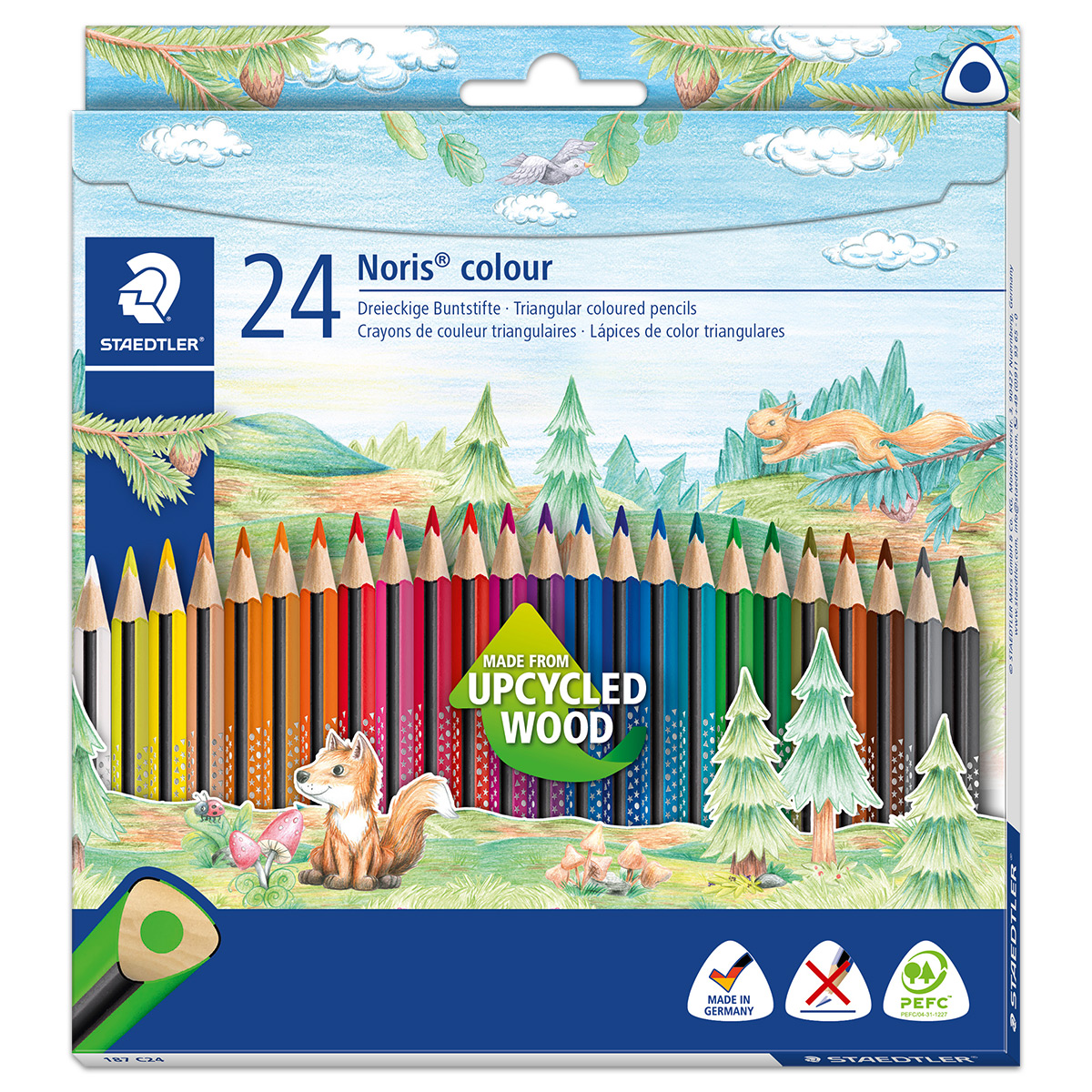 Noris colour 187 Mine 3mm 24 Farbstifte/Farben