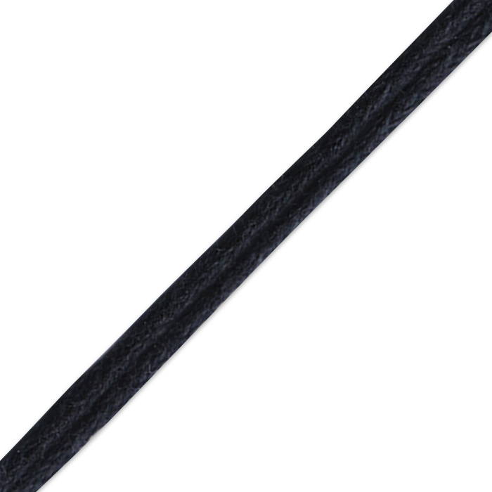 Kordel gewachst 1mm 80m schwarz