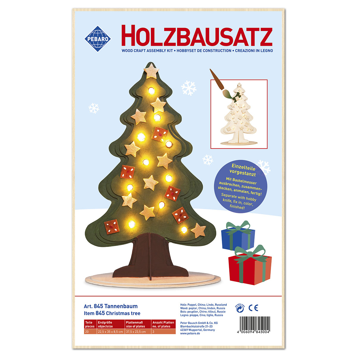58700845_1X79yzowZFaZLc Holzbausatz Tannenbaum ca. 22x35x9cm 20 Teile