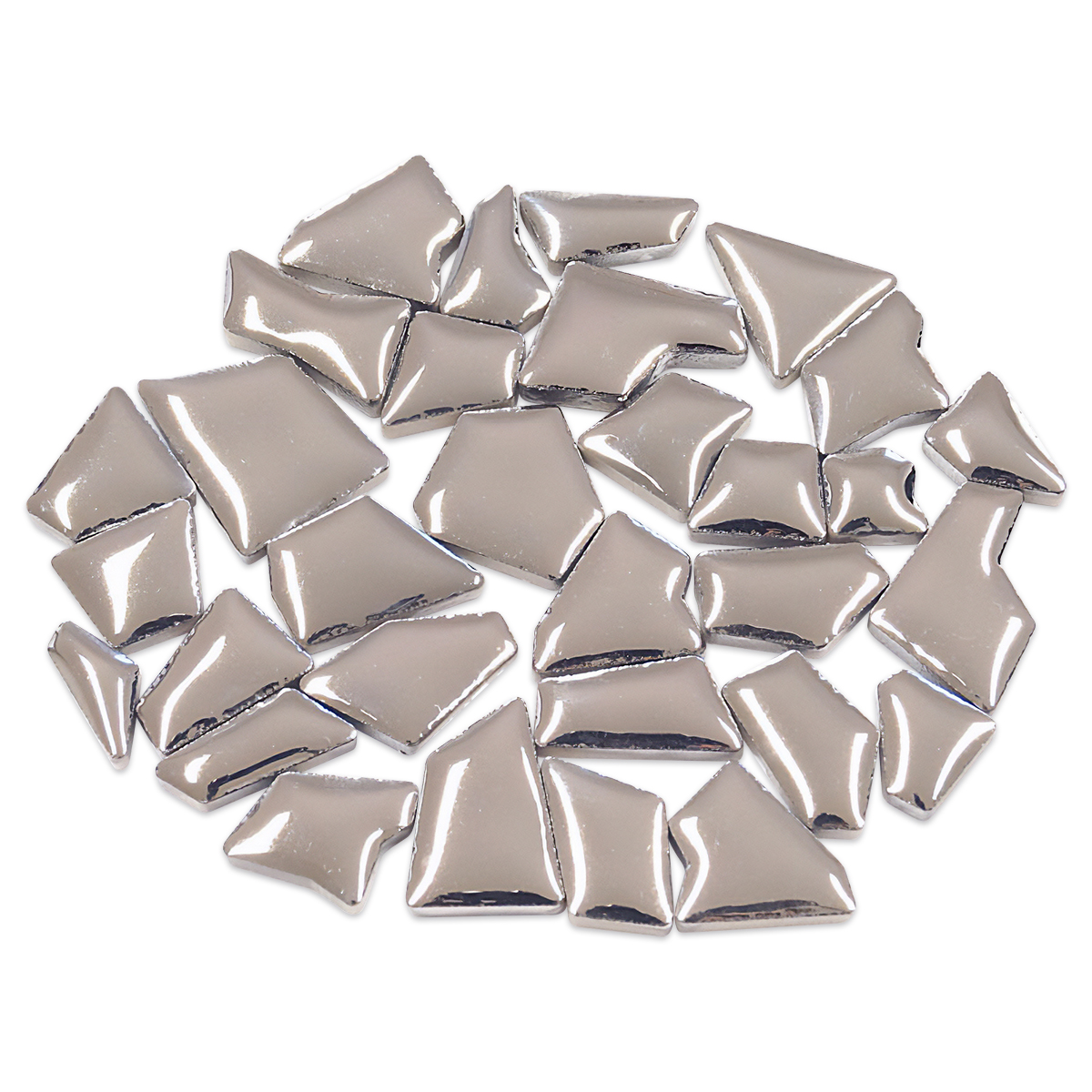 Flip-Keramik Mini 200g ca. 160 St. deluxe silberfarben Flip-Keramik Mini 200g ca. 160 St. deluxe silberfarben