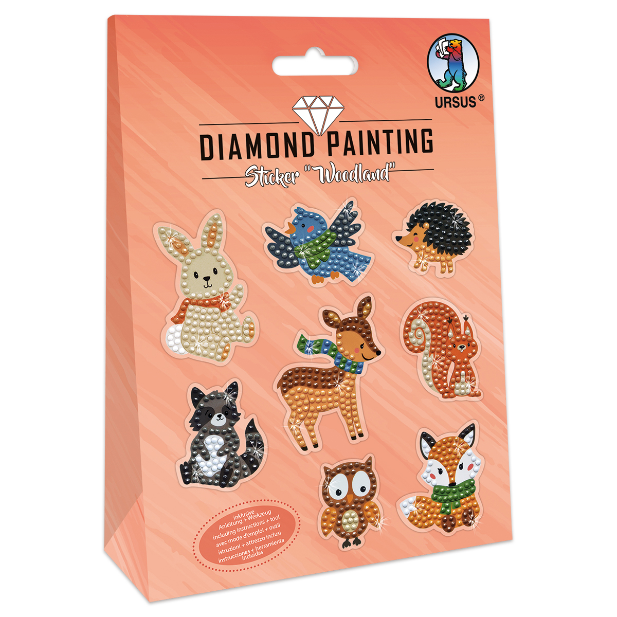 Diamond Painting-Set Sticker Woodland