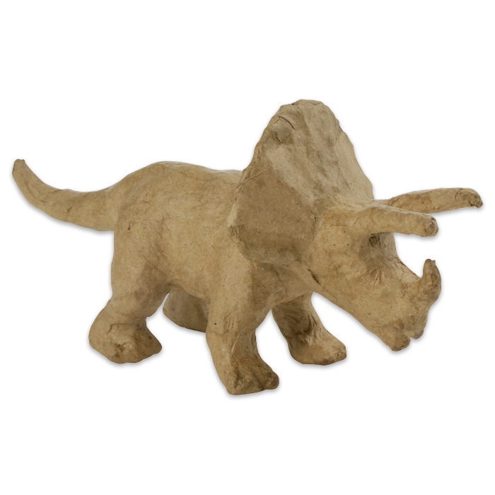 53700155hEzwam0FtgdrY Triceratops horridus Pappmaché 19x6x9cm