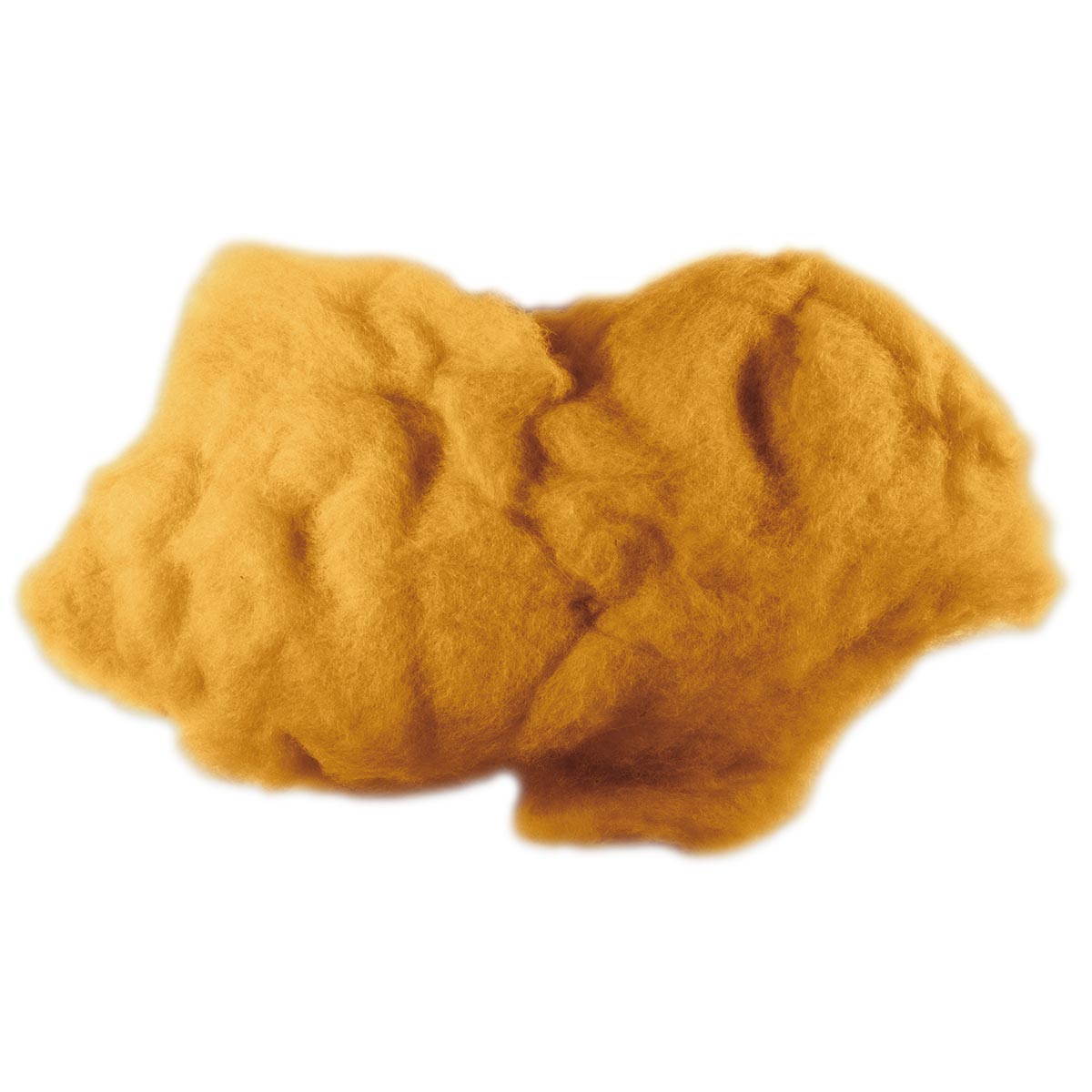 Krempelwolle max. 27mic 100g sonnengelb