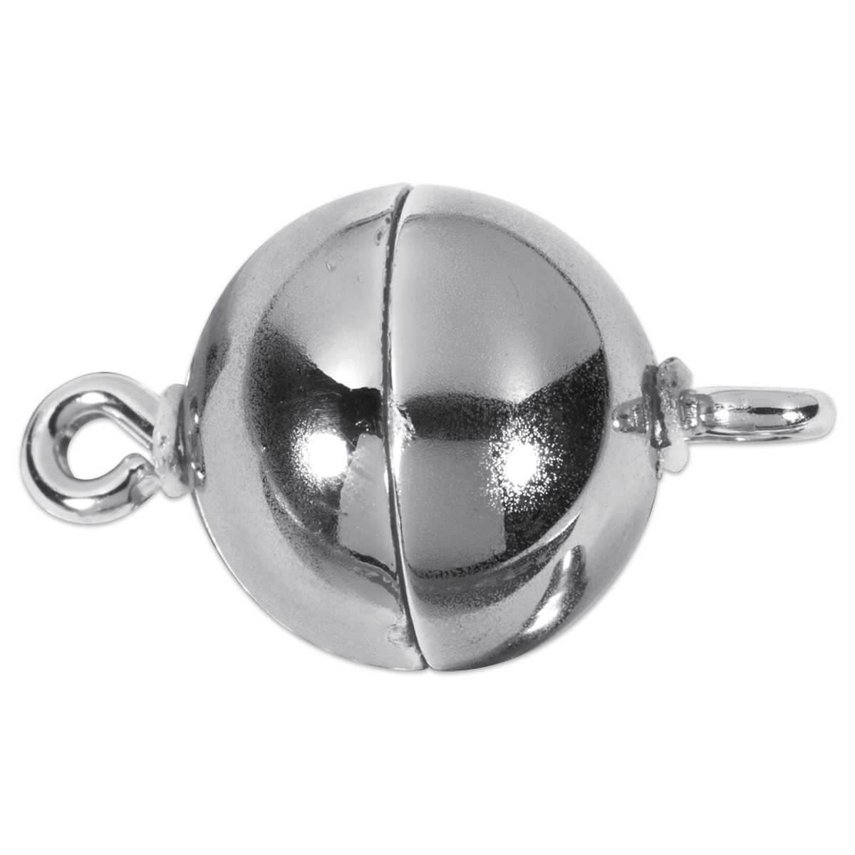 Magnetverschluss Metall rund Ø 8mm platinfarben