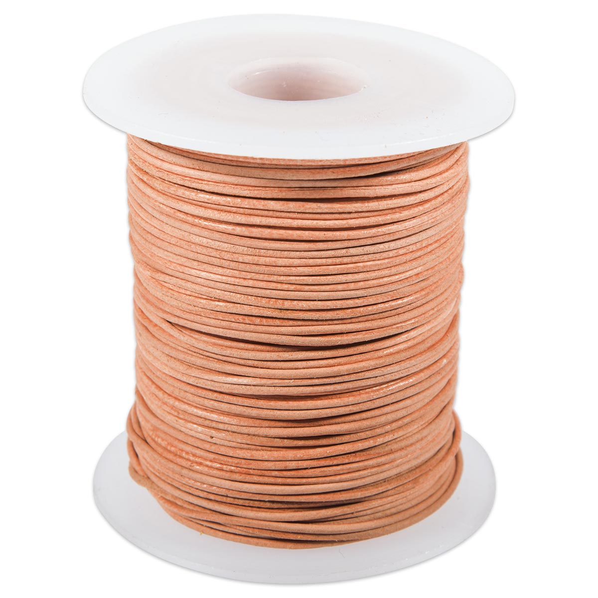 Lederriemchen rund 0,5mm 50m natur