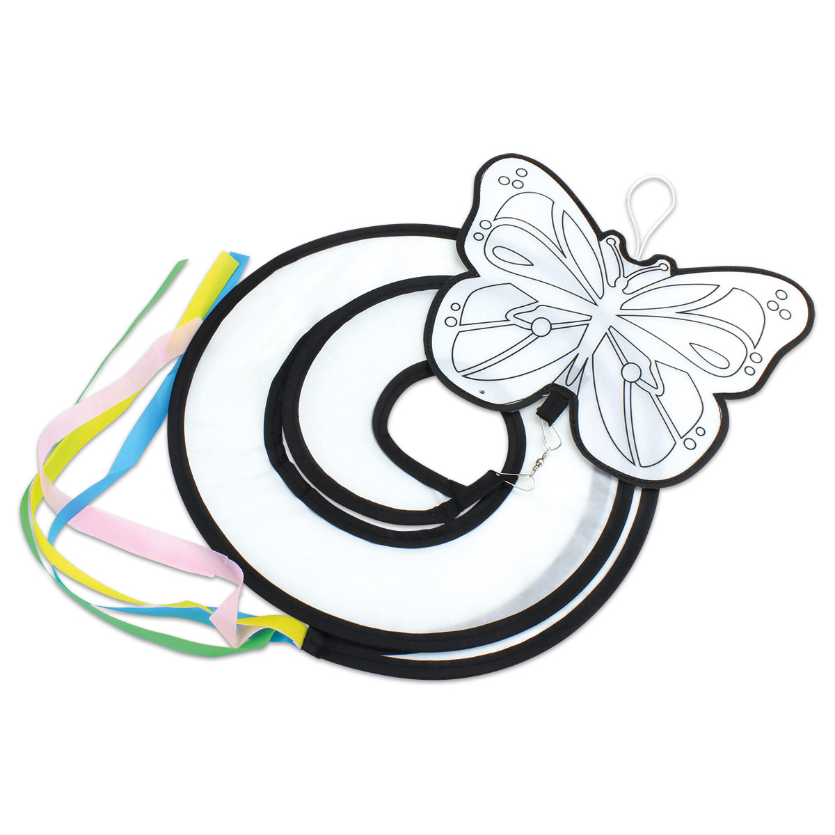 Windspiel Schmetterling ca. 120x20cm zum Ausmalen