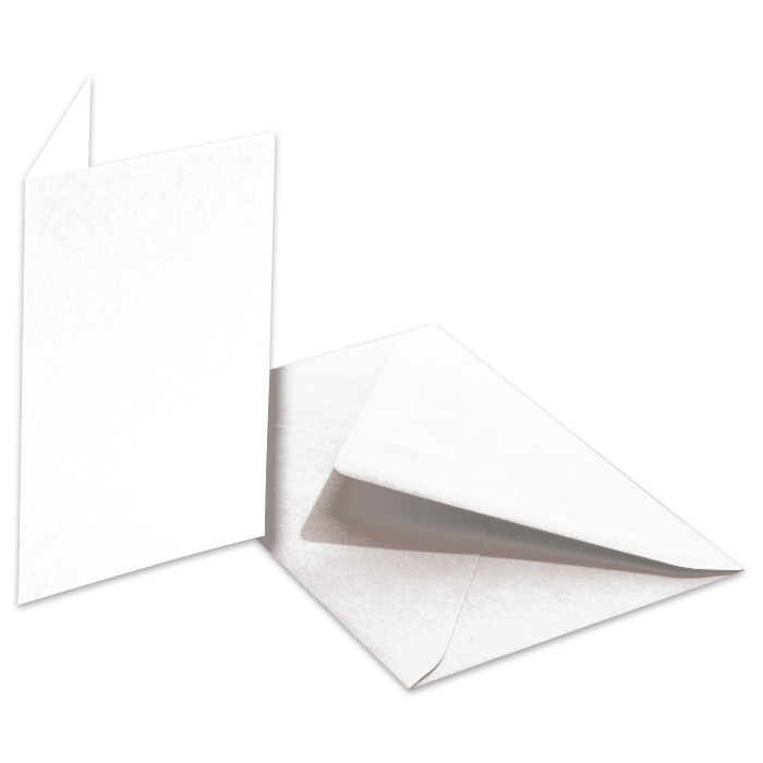 Doppelkarten 220g/m² 10,5x15cm 5 St. weiß