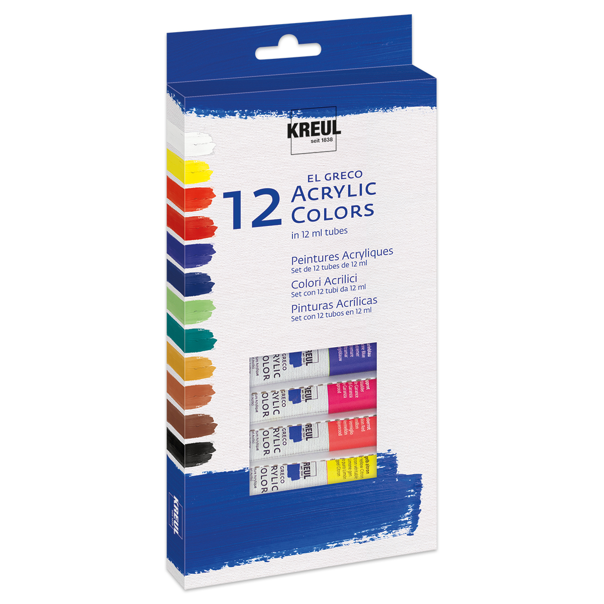 KREUL el Greco Acrylic Colors 12 Farben à 12ml