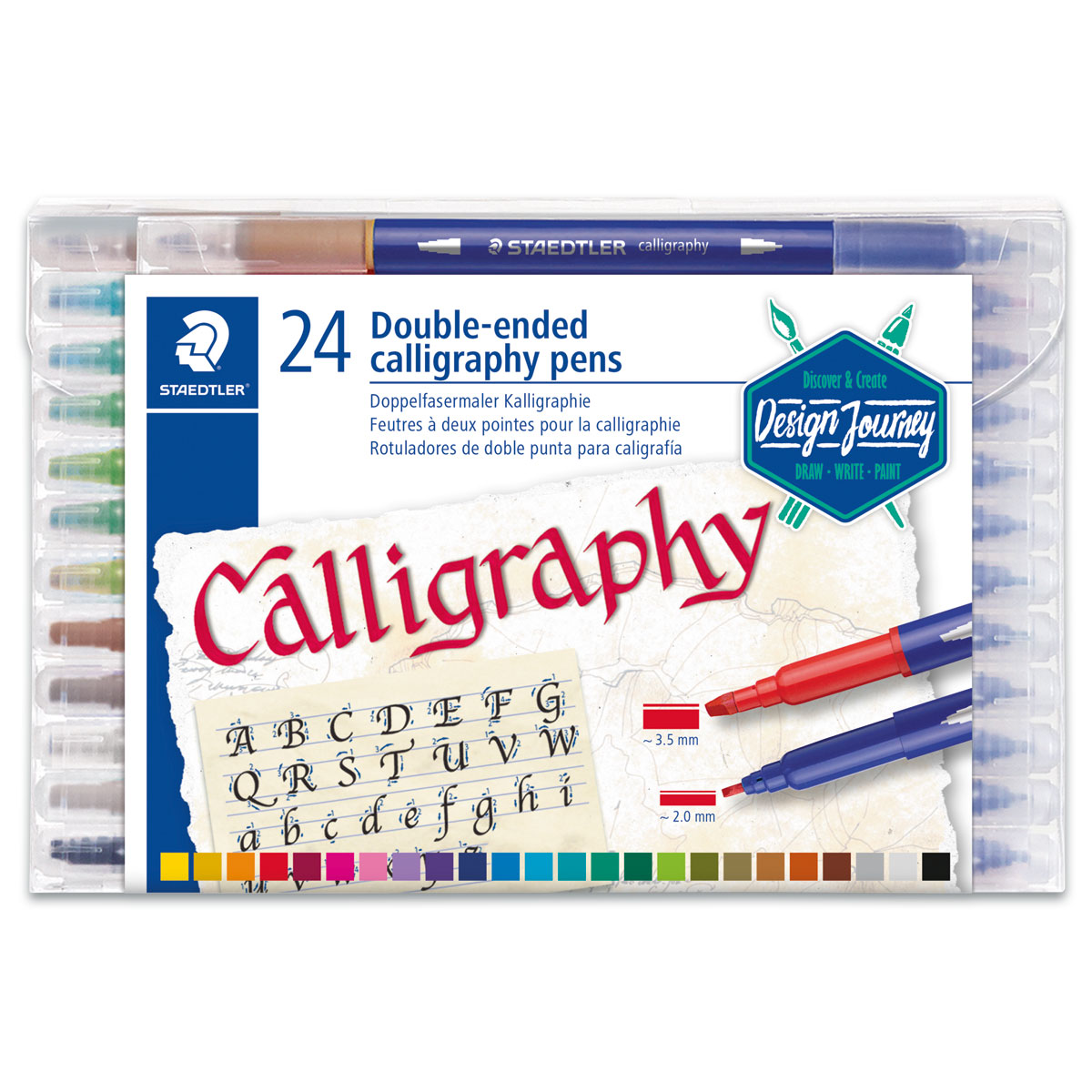 Calligraphie-Marker Doppelspitze 24 St./Farben