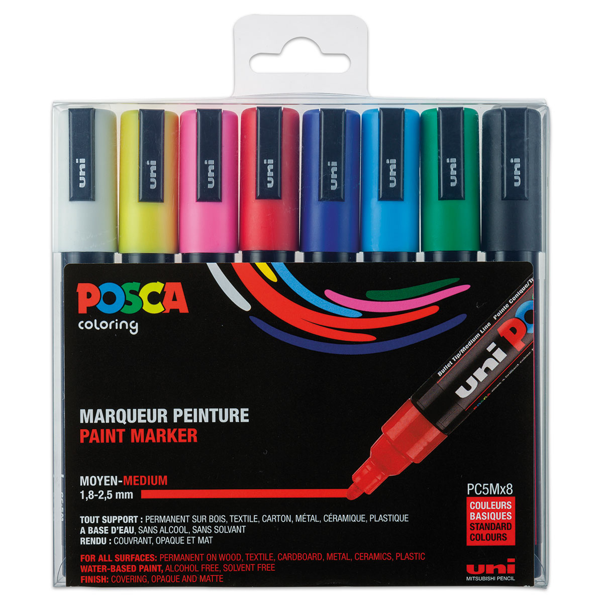 POSCA Acryl Marker Set 8 St./Farben medium