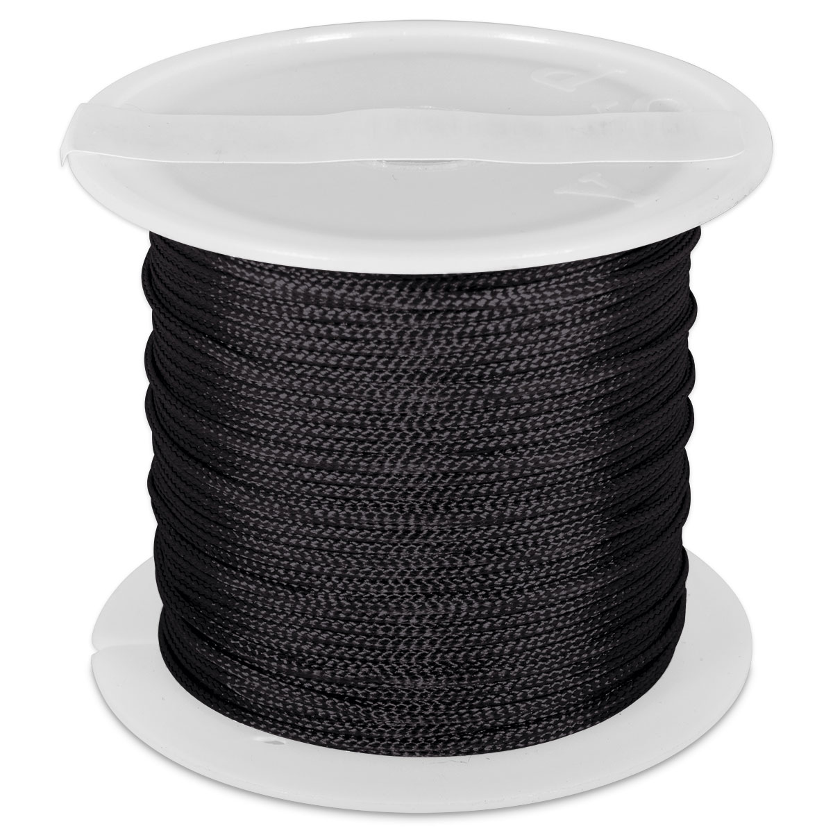 Knüpfgarn glänzend 1mm 5m schwarz