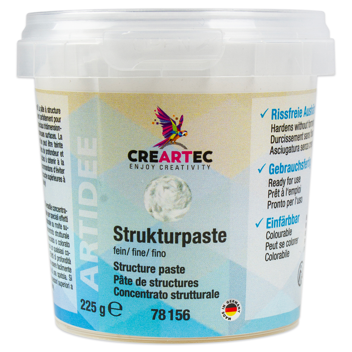 Strukturpaste fein 225g weiß