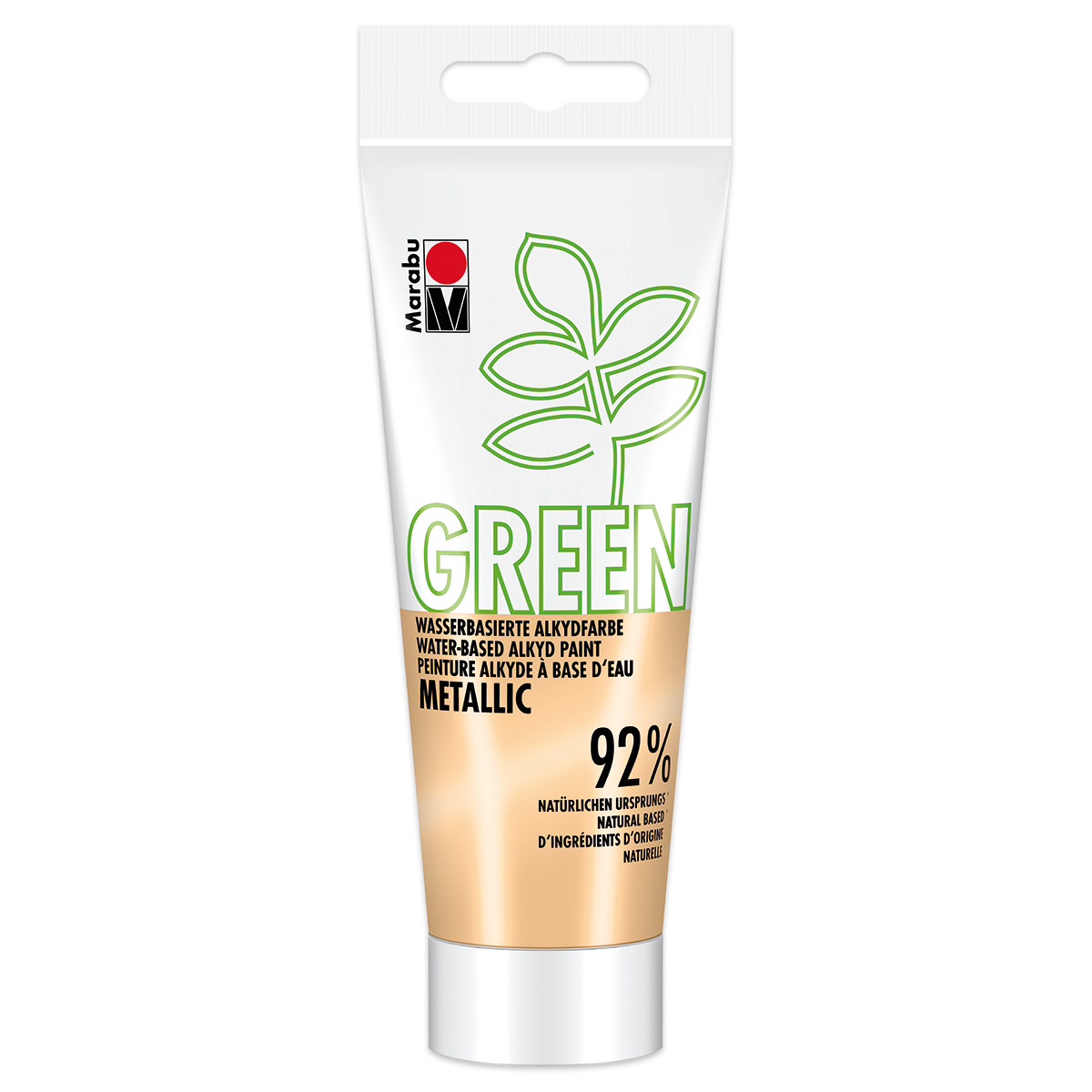 Green Wasserbasierte Alkydfarbe 100ml metallic-goldfarben