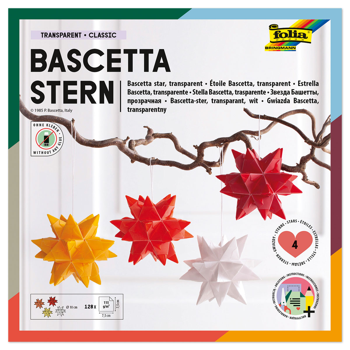 Bascetta-Stern ca. Ø 10cm 128 Bl. Classic