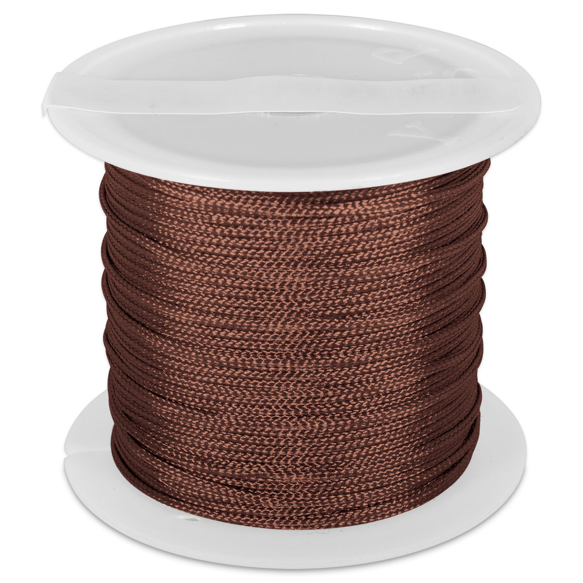 Knüpfgarn glänzend 1mm 5m braun