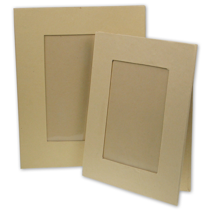 50234753WFV0vsBQ11rTf Bilderrahmen mit Standfuß Pappmaché 19x15cm