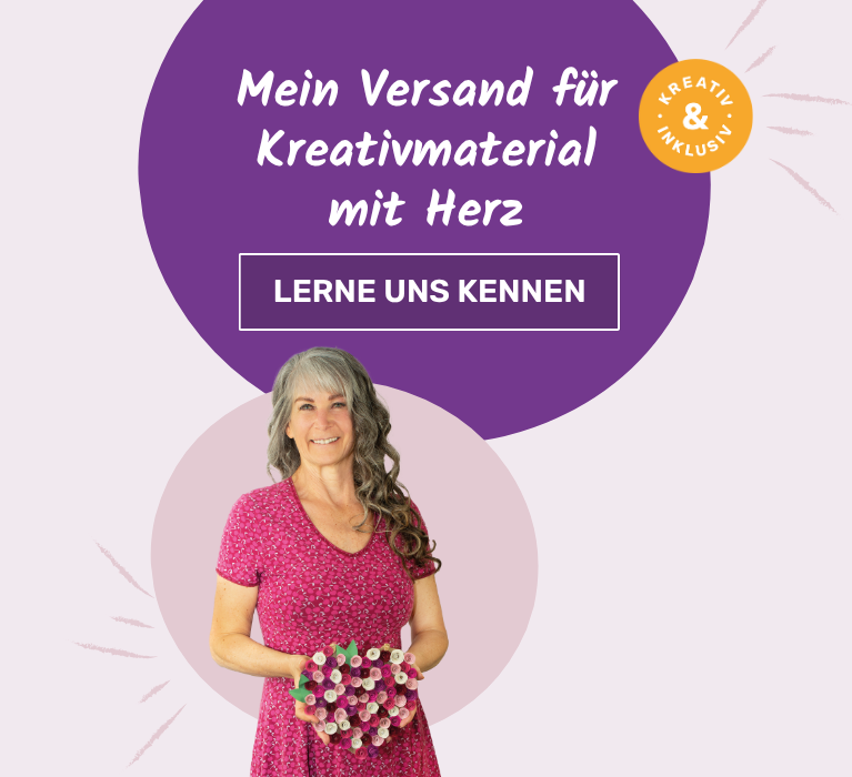 Mein Versand für Kreativmaterial mit Herz - zur Seite "Über uns"