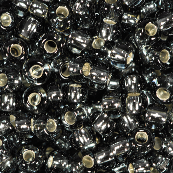 Rocailles transparent 2,6mm 17g grau