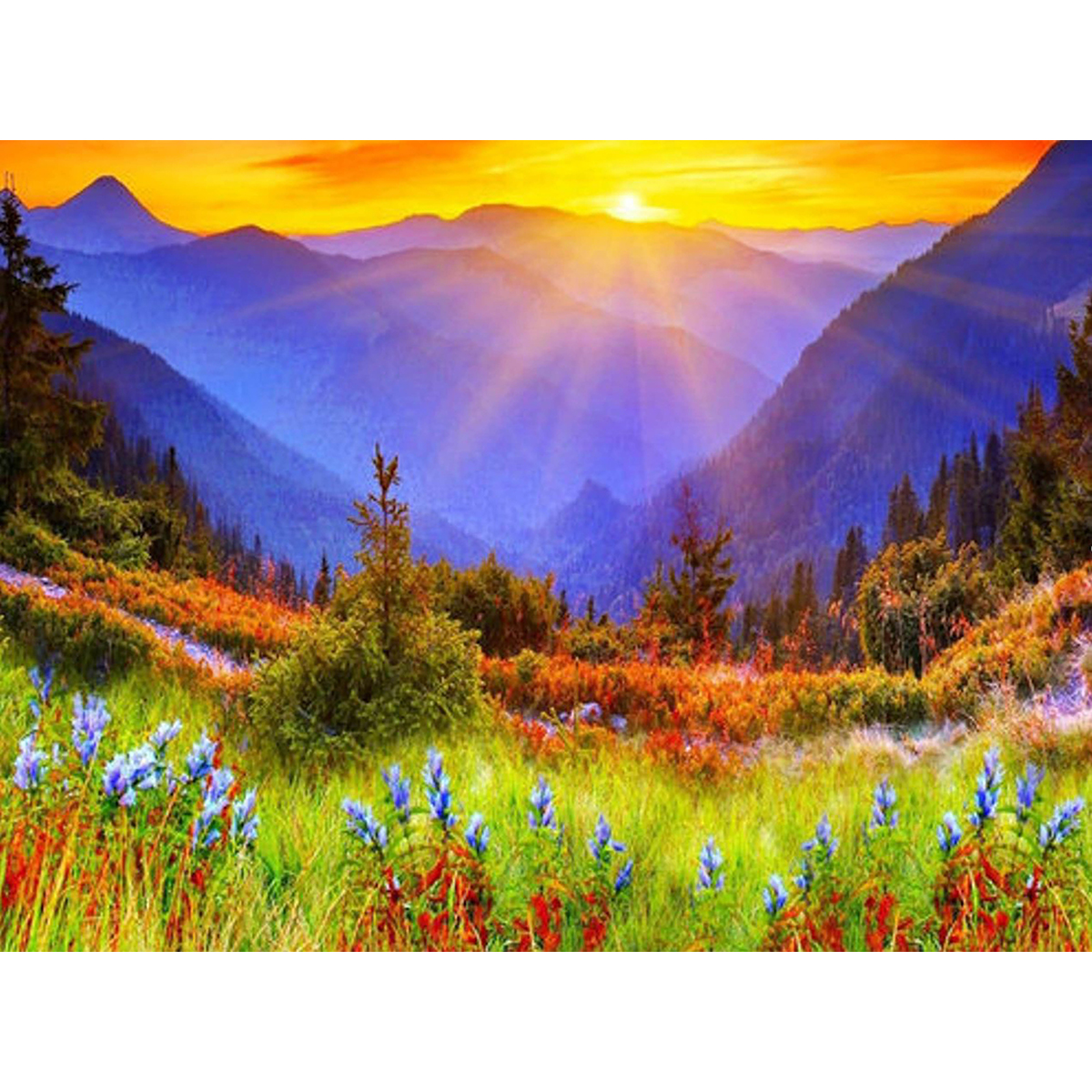 Diamond Painting 30x40cm Sonnenaufgang
