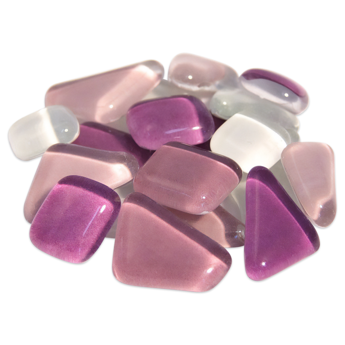 Mosaik Soft-Glas polygonal 1kg lila mix Mosaik Soft-Glas polygonal 1kg lila mix
