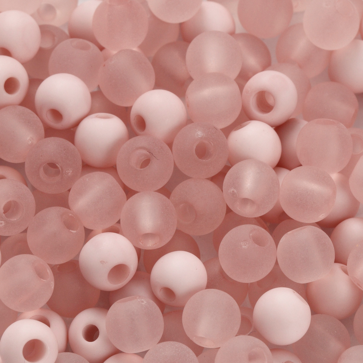 Kunststoffperlen Ø 6mm rosa
