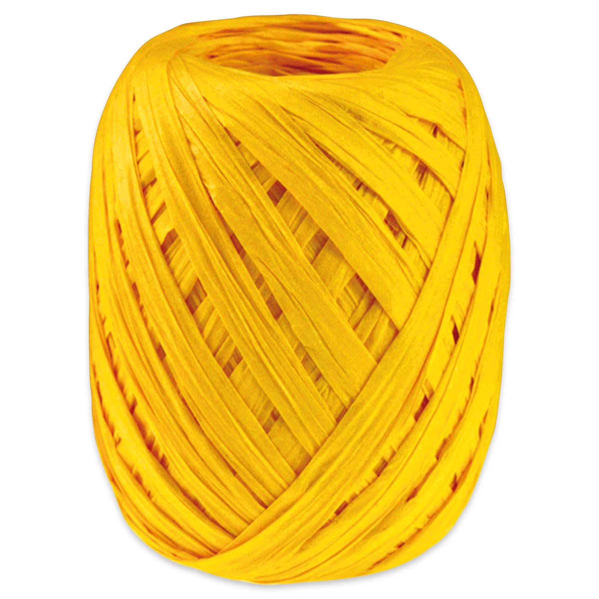Paper-Raffia Bastband 10mm 30m gelb