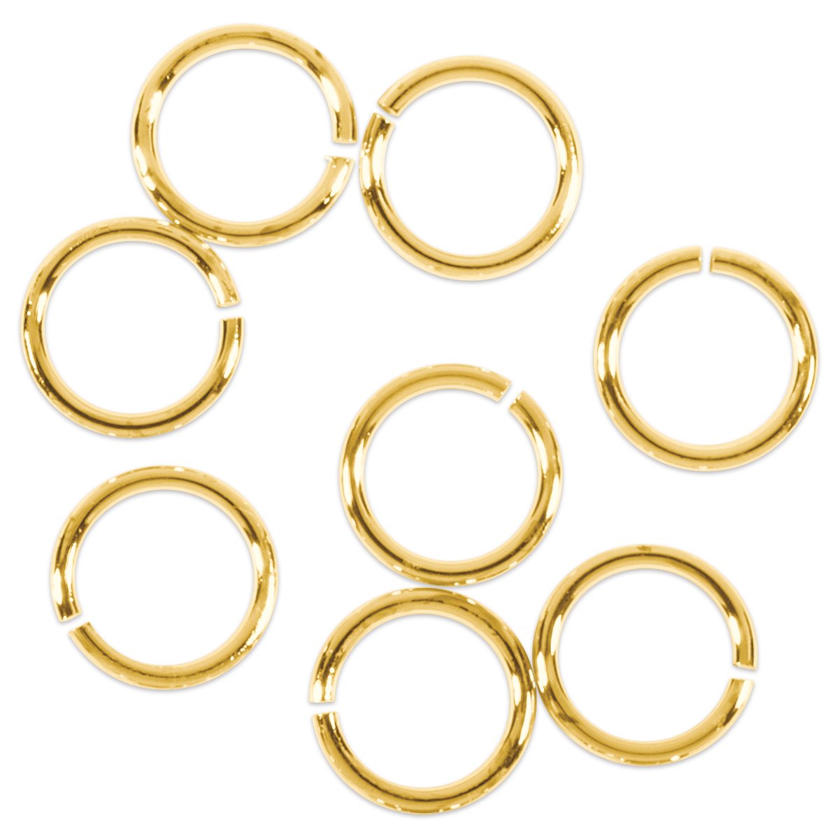 Spaltring/Zwischenring Metall 5mm 30 St. goldfarben