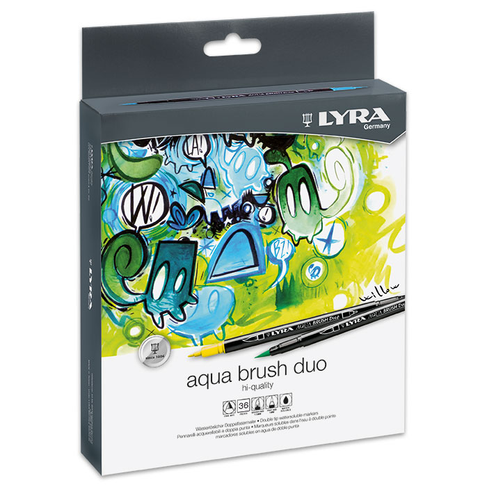 Aqua Brush Duo 36 Fasermaler/Pinselmaler