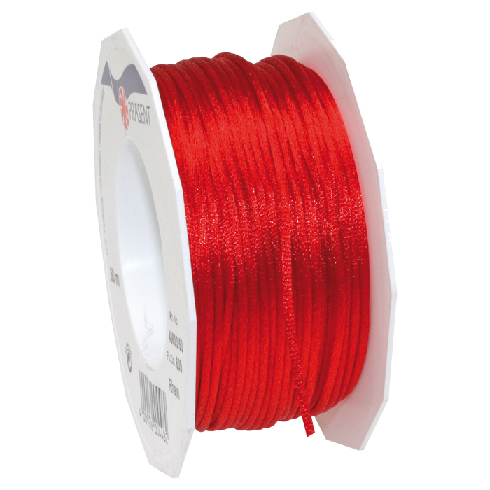 538866099moSbjupKD7GL Satinschnur 2mm 50m rot