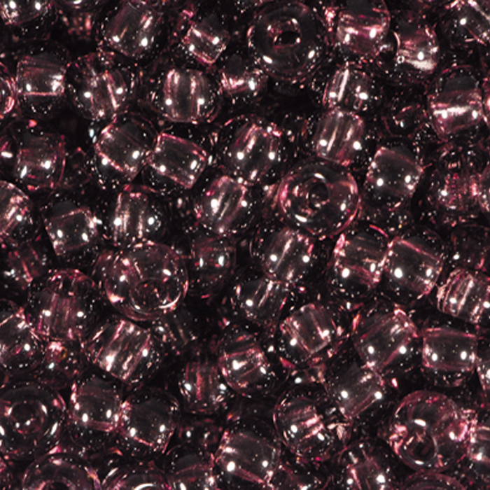 Rocailles transparent 2,6mm 500g lila