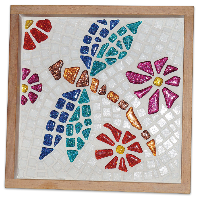 Mosaik Soft-Glas polygonal 100g Glitter mix Mosaik Soft-Glas polygonal 100g Glitter mix