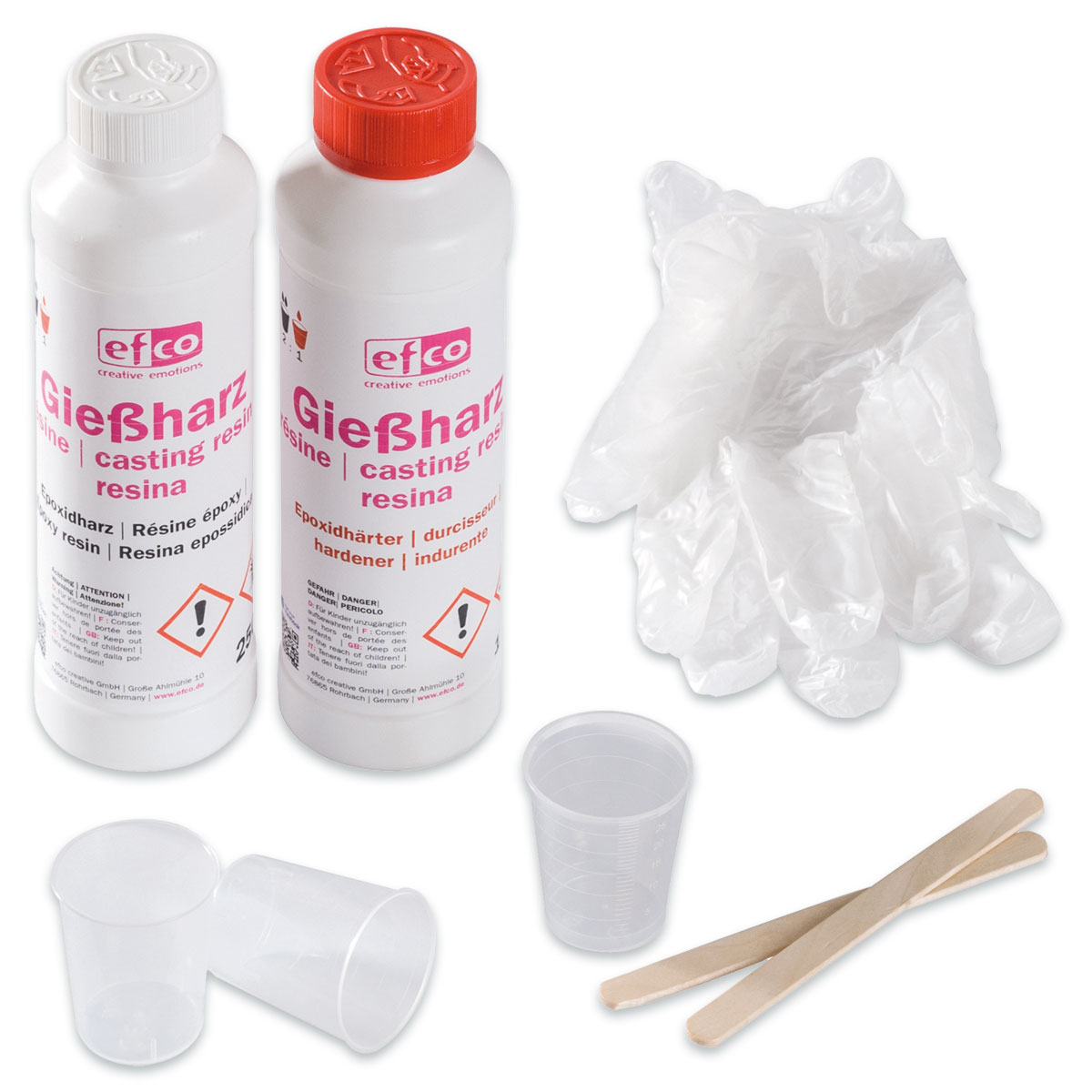 Gießharz-Set 250g Epoxidharz 125g Epoxidhärter