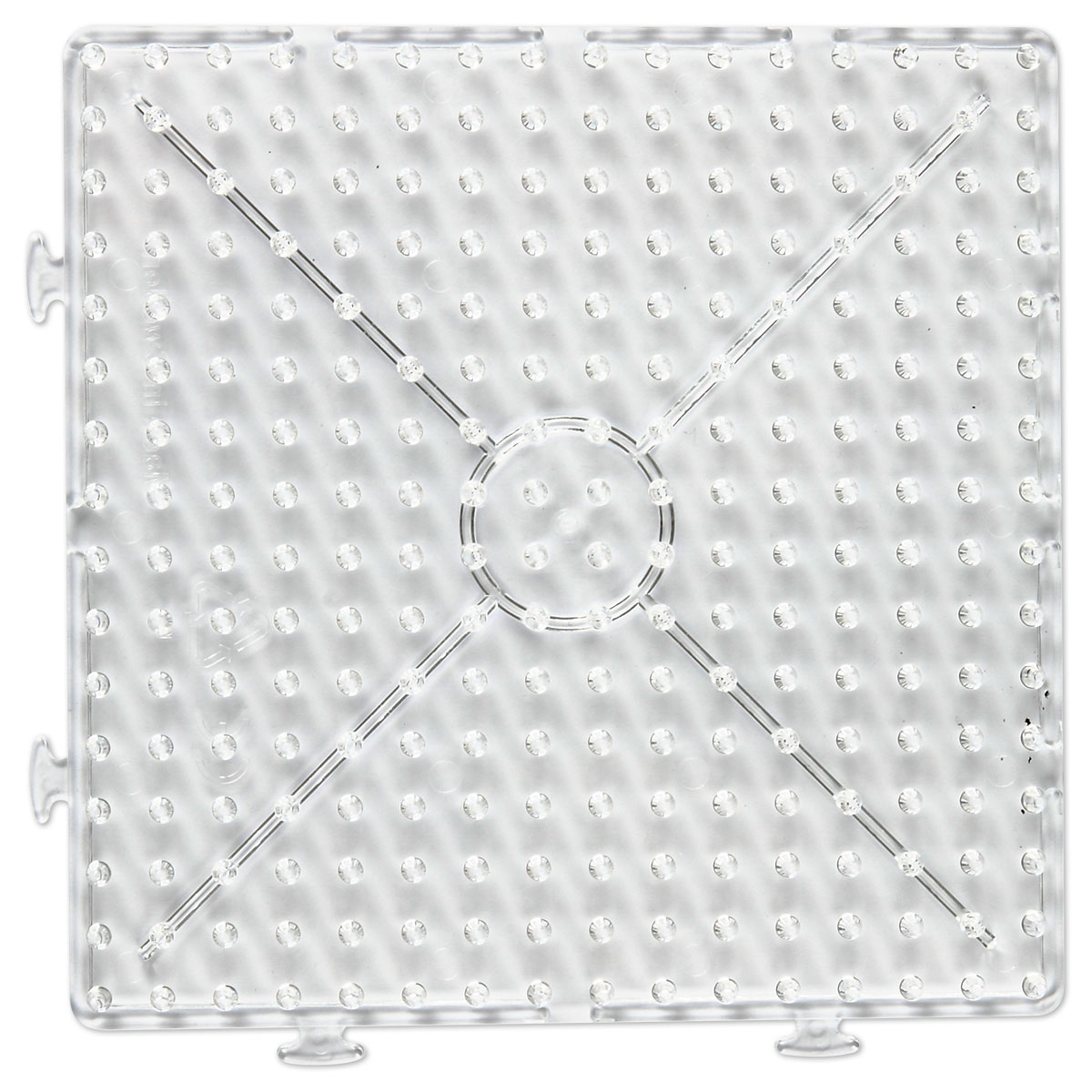 Steckplatte Kombi-Quadrat 15x15cm transparent