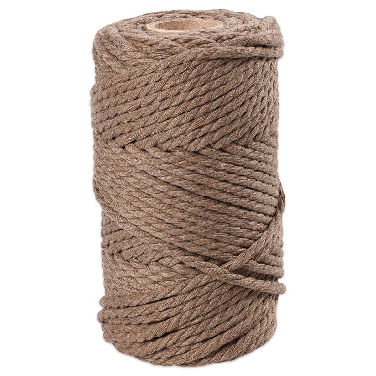 Makrameegarn Ø 4mm 330g hellbraun