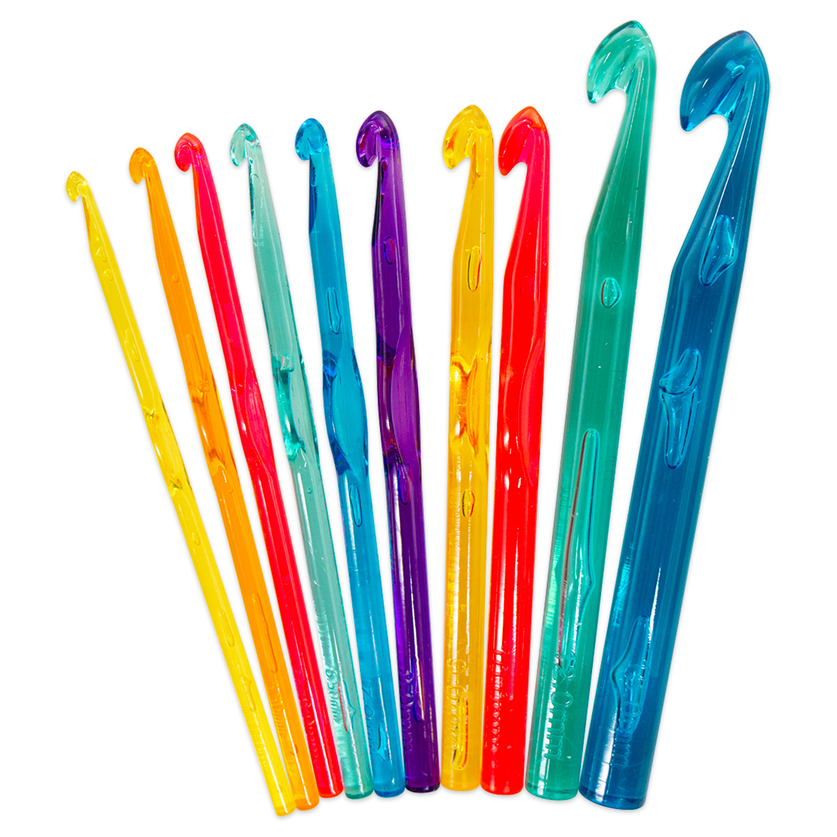 Häkelnadel-Set Acryl 10-teilig