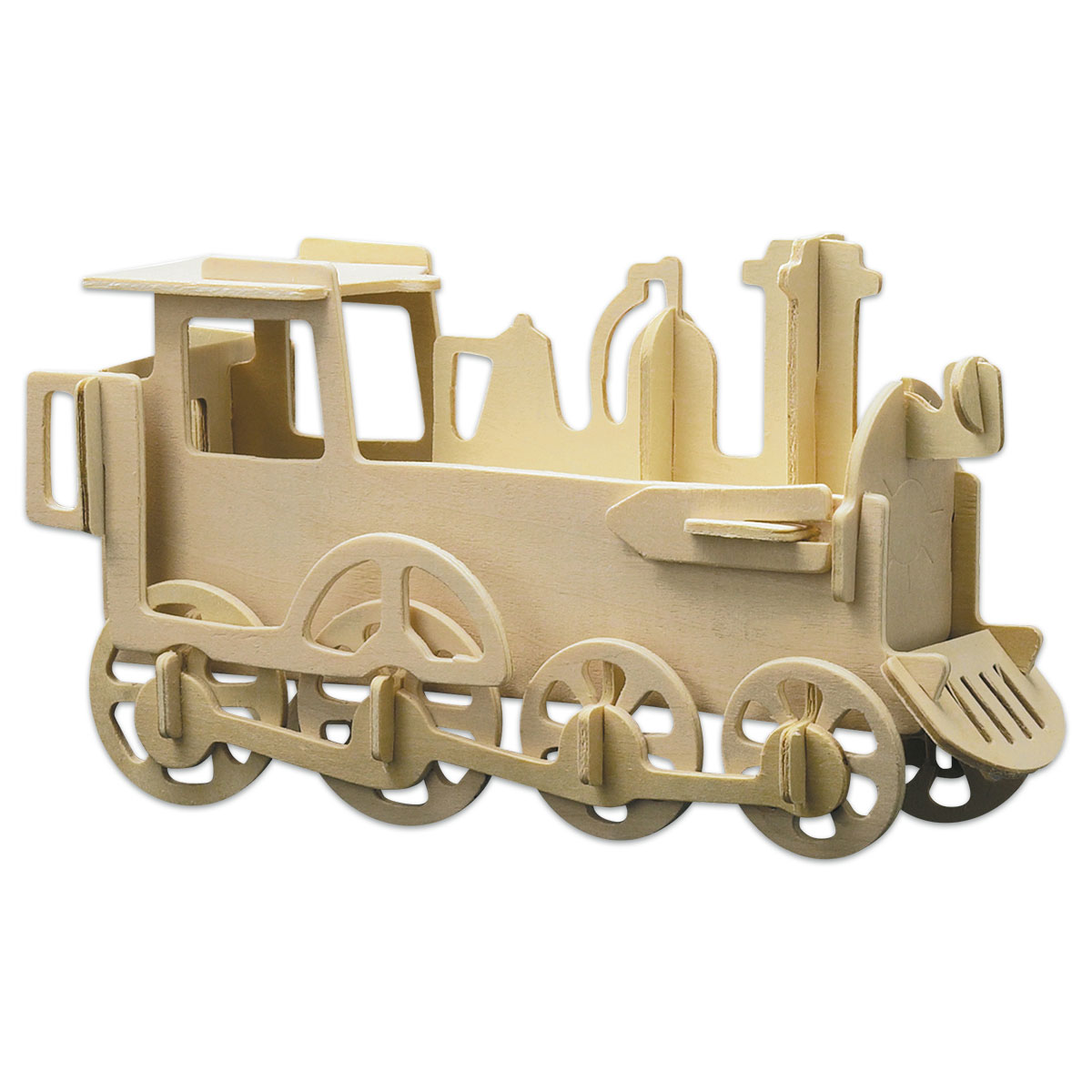 Holzbausatz Lokomotive ca. 30x15cm 30 Teile