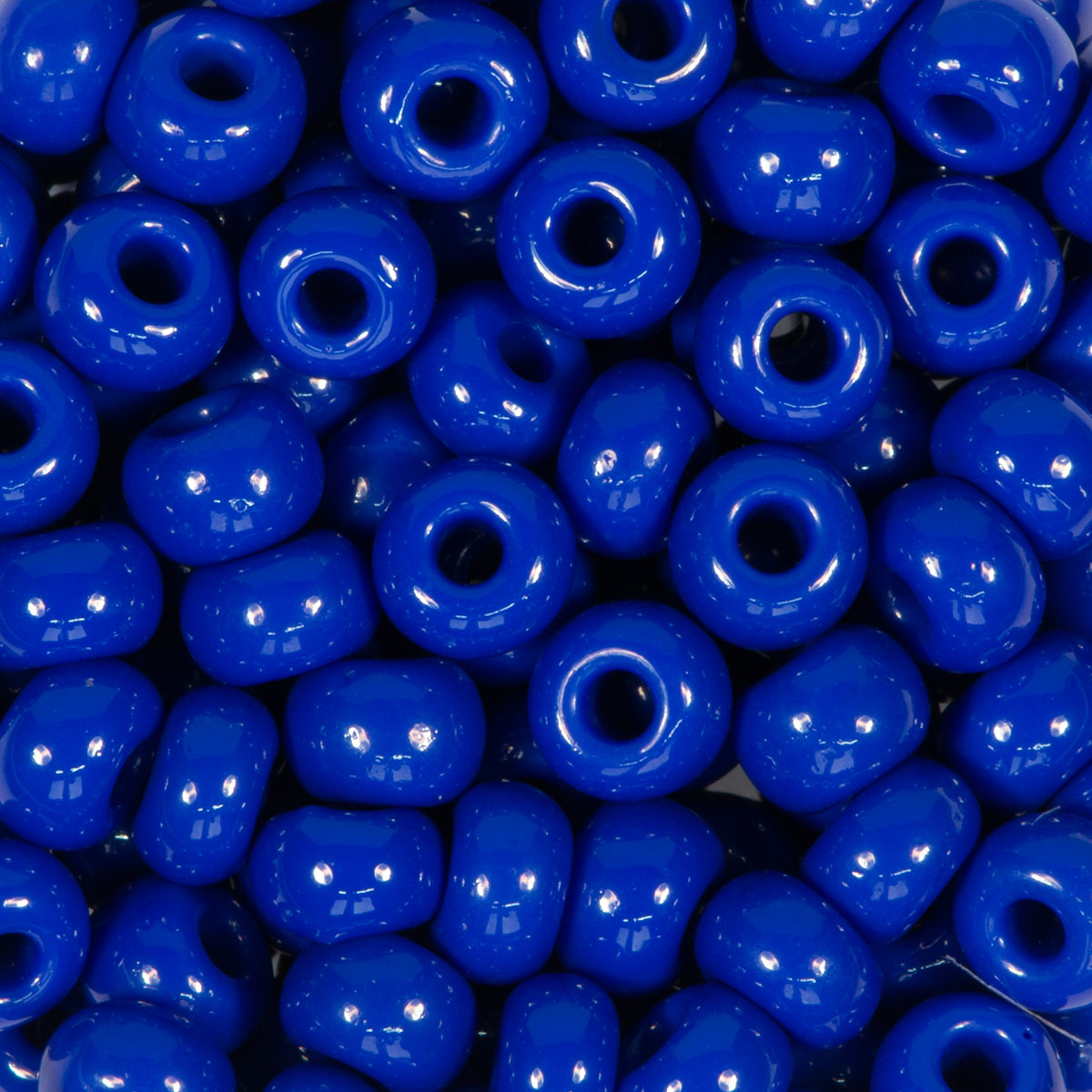 Rocailles satt glänzend 4,5mm 500g marine