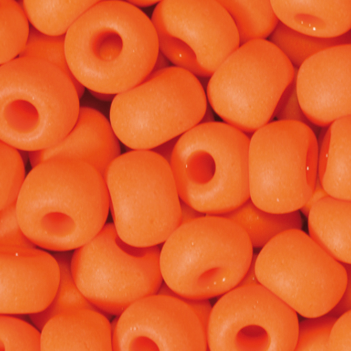 Rocailles satt matt 2,6mm 17g dunkelorange