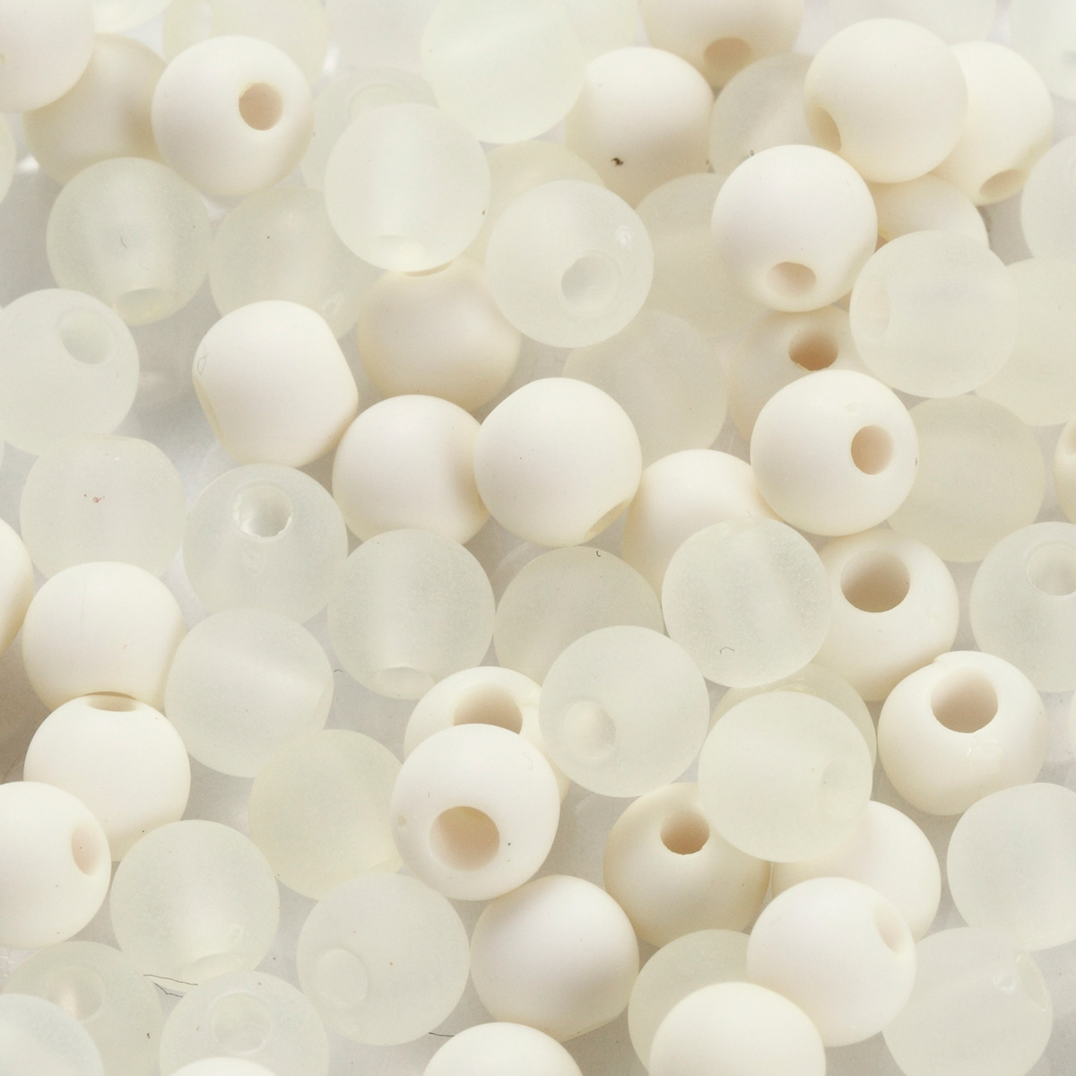 Kunststoffperlen Ø 6mm creme