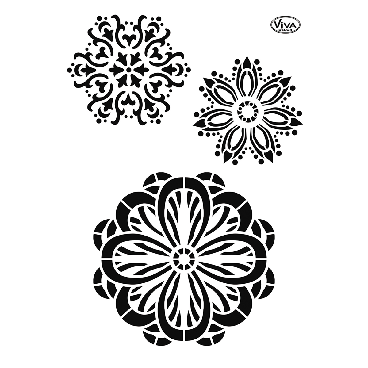 Universal-Schablone DIN A4 Mandalas