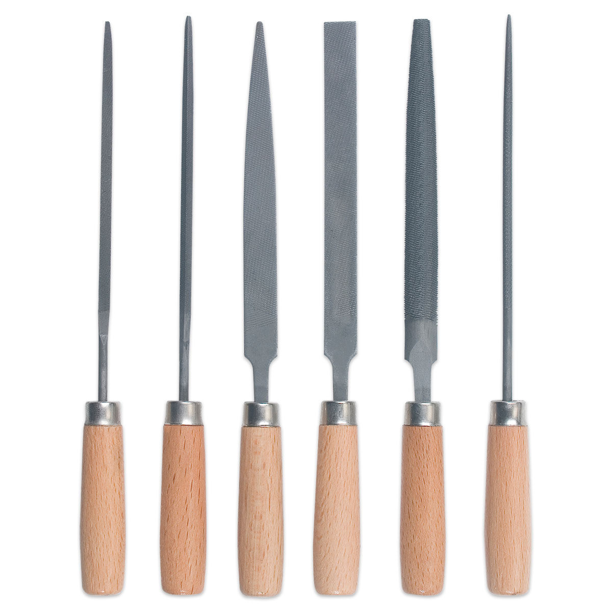58700059LNuD68W2OEfFL Schlüsselfeilenset 6-teilig 180mm lang