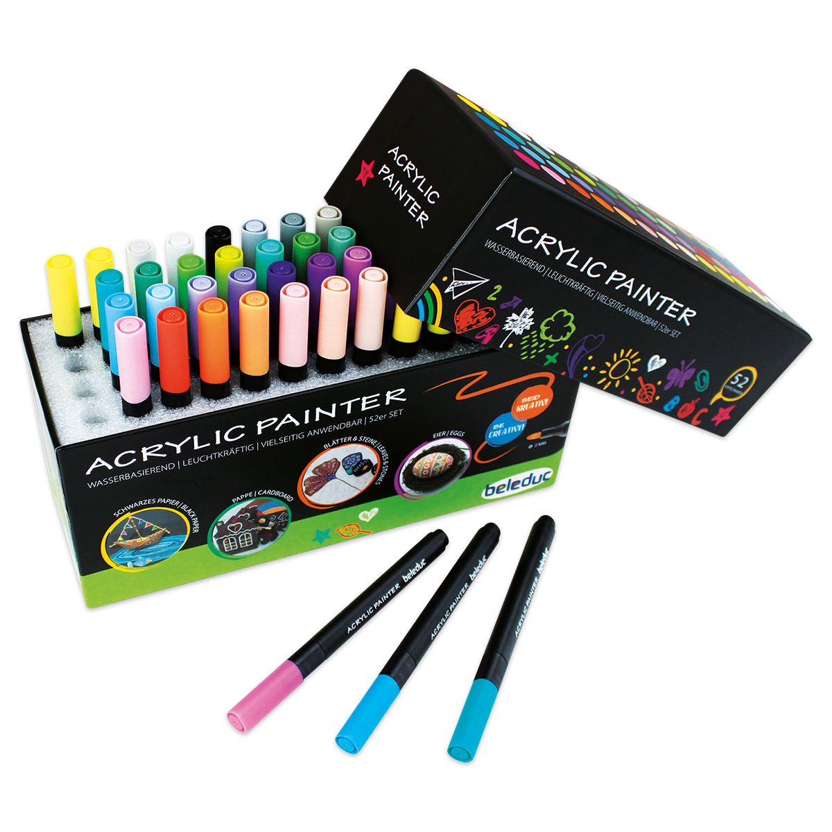 Acrylic Stifte Rundspitze 52 St./Farben