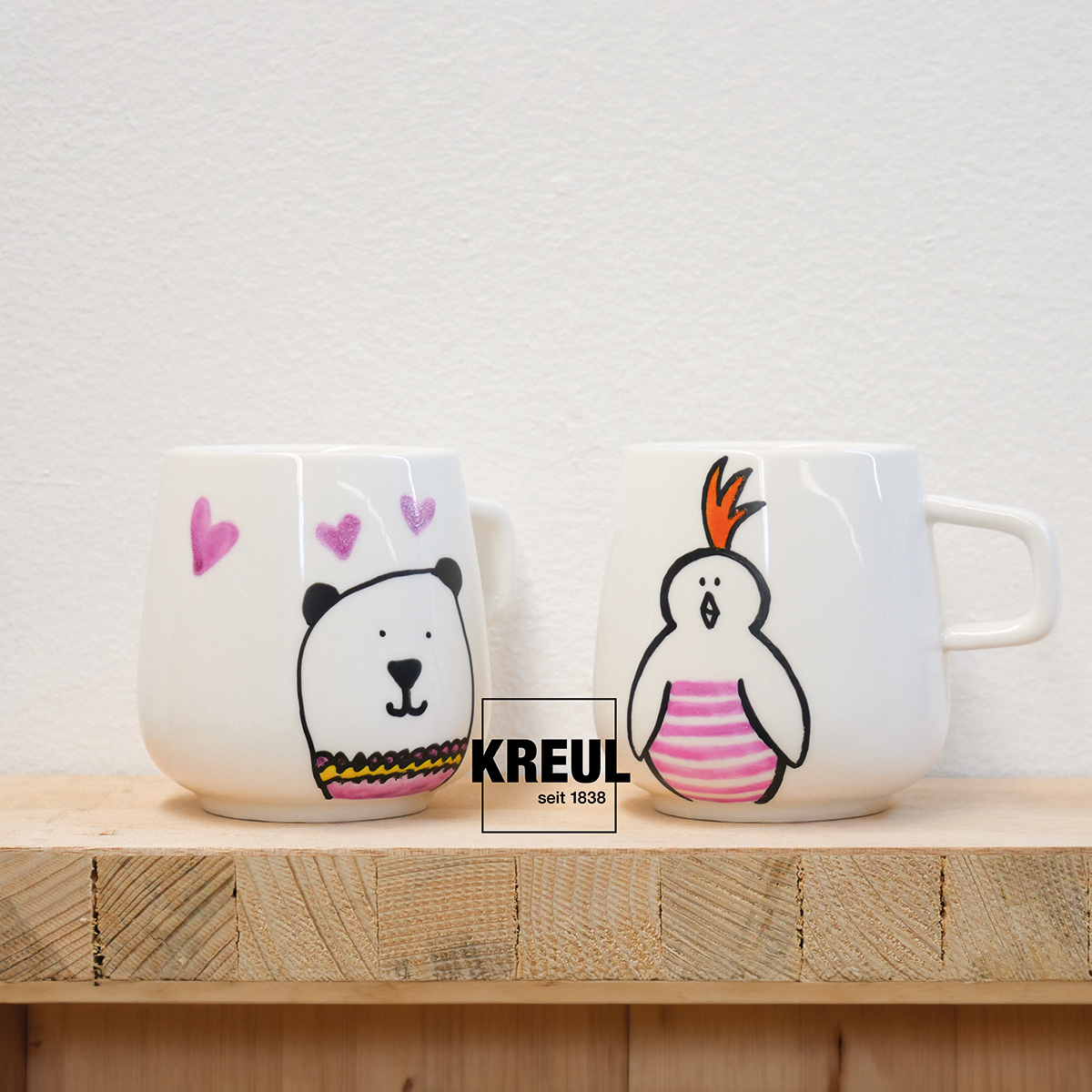 KREUL Porcelain und GlassPen glitter 5 Farben KREUL Porcelain und GlassPen glitter 5 Farben