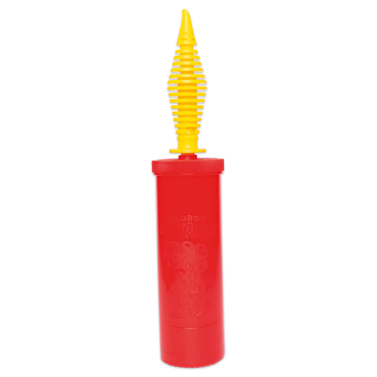 Luftballonpumpe aus Kunststoff Ø 5 cm ca. 29cm bunt